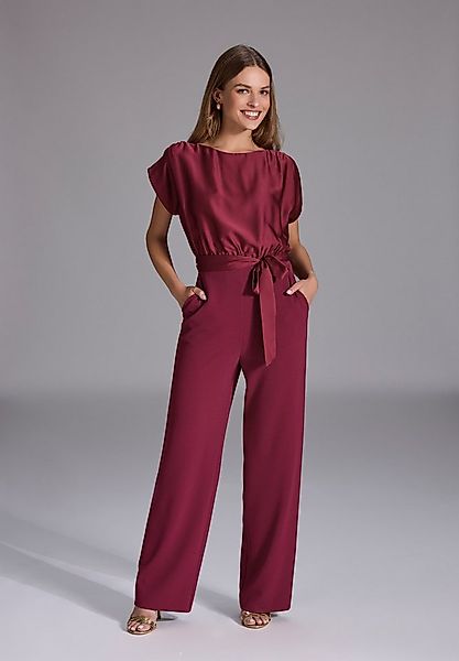 SWING Jumpsuit - Jumpsuit aus Material-Mix Oberteil in lockerer Passform mi günstig online kaufen