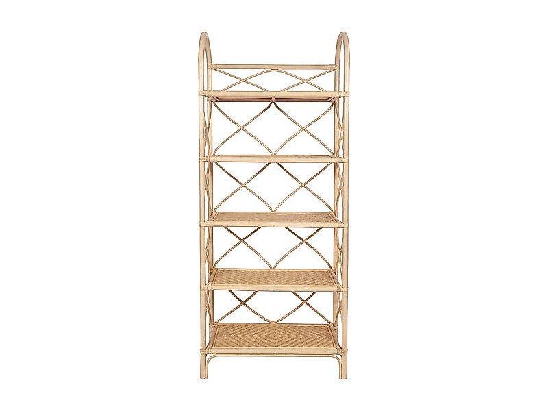 Regal mit 5 Einlegeböden - Rattan & Bambus - Naturfarben - ZARYNO günstig online kaufen