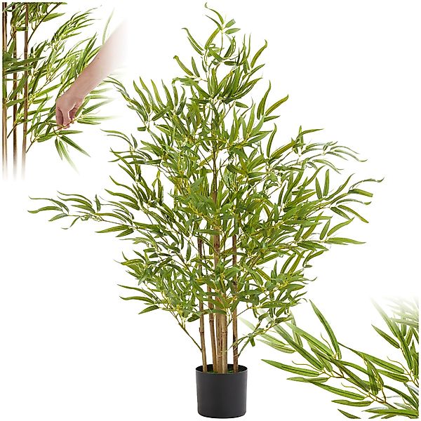 Künstliche Zimmerpflanze Künstlicher Bambusbaum, tectake, Höhe günstig online kaufen