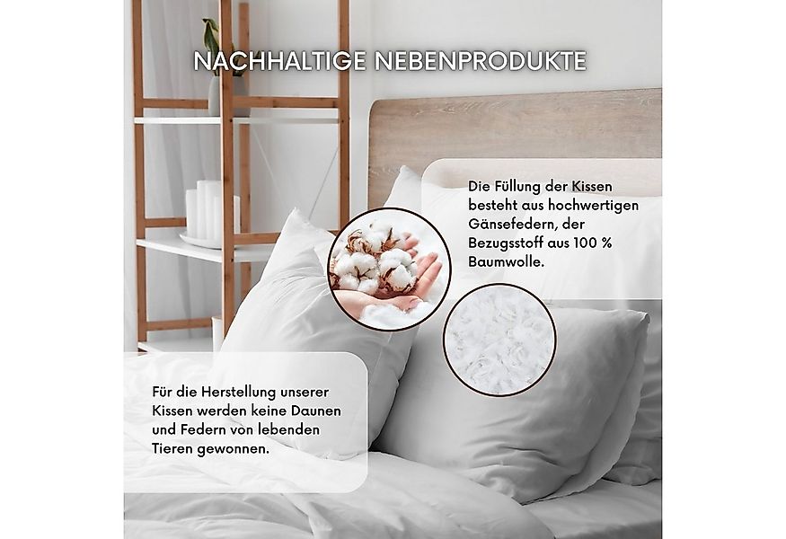 MSS e.K. Federkissen Federkissen 2er-Set, Füllung: 100% Gänsefedern, Bauchs günstig online kaufen