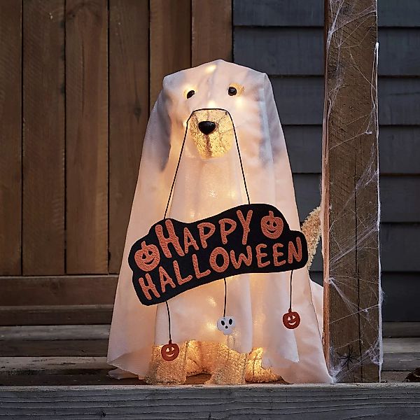 Halloween Gartendeko Geisterhund günstig online kaufen