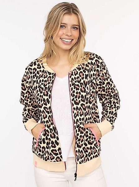 Zwillingsherz Sweatjacke "Leo AOP" mit Reißverschluss, Rippbündchen, Eingri günstig online kaufen