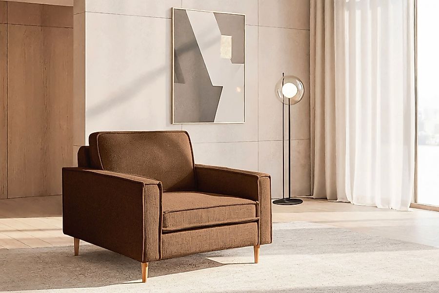 Home affaire Loveseat "Pinto Skandi 105 cm, Chenille, Struktur" günstig online kaufen