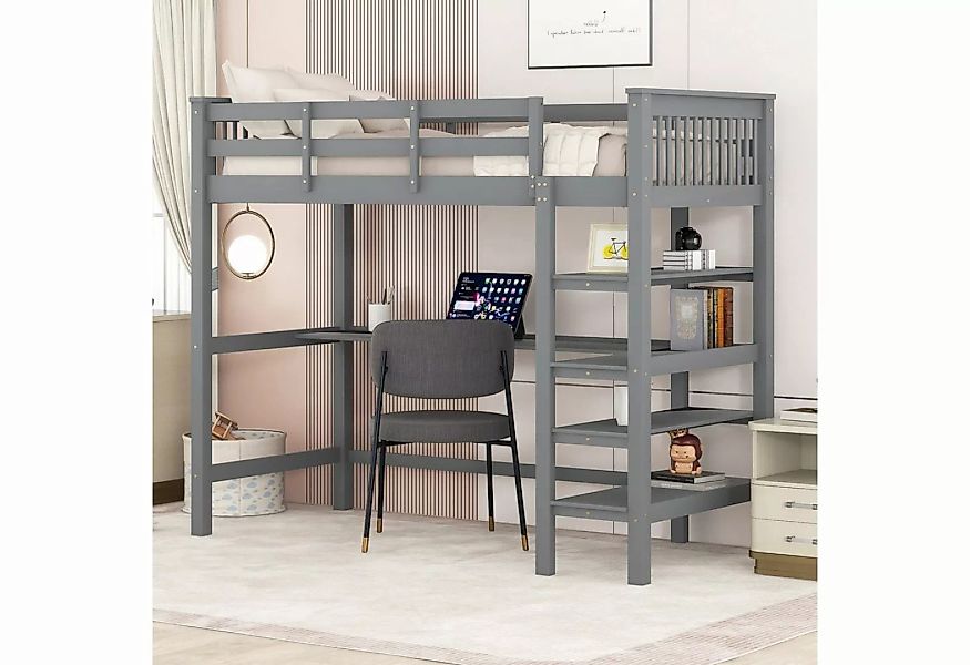 REDOM Kinderbett Jugendbett mit Lattenrost ohne Matratze (90x200 cm, mit Ab günstig online kaufen