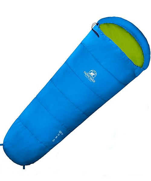 Nordbär Kinderschlafsack NORDBÄR® Kinder-Schlafsack 3-Jahreszeiten blau günstig online kaufen