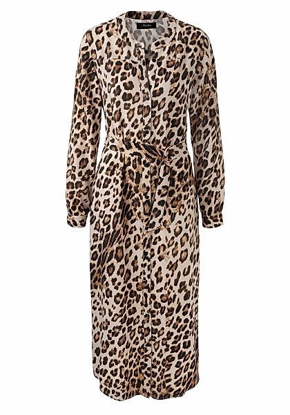 Aniston CASUAL Blusenkleid, (mit abnehmbarem Bindegürtel), mit trendigem Le günstig online kaufen