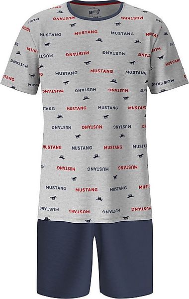 MUSTANG Schlafanzug ERIK Short-Set T-Shirt Short kurze Hose Pyjama Schlafko günstig online kaufen