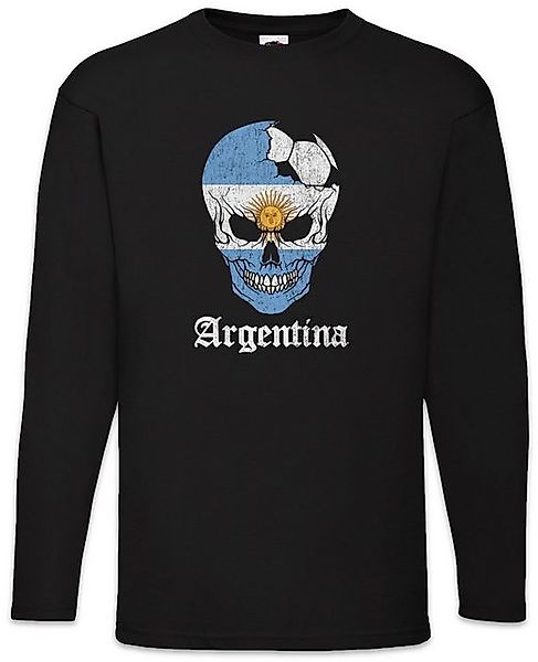 Urban Backwoods Langarmshirt Argentina Football Skull I Langarm T-Shirt Arg günstig online kaufen