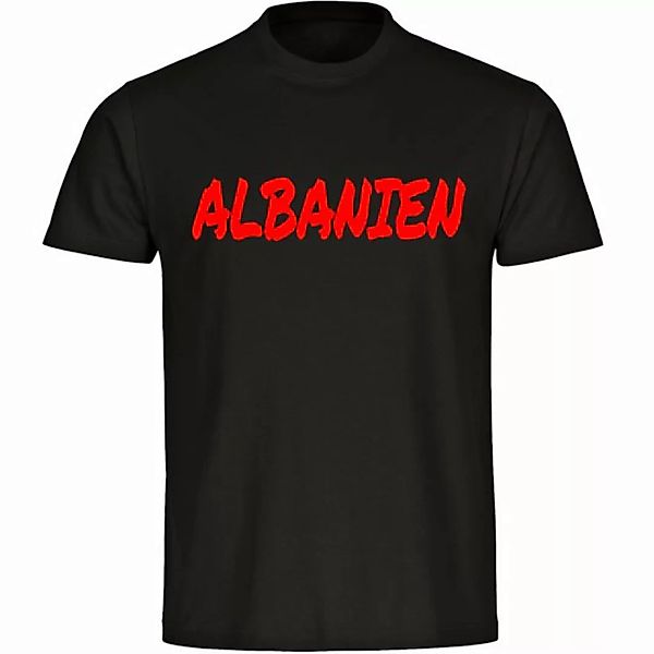 multifanshop T-Shirt Herren Albanien - Textmarker - Männer günstig online kaufen