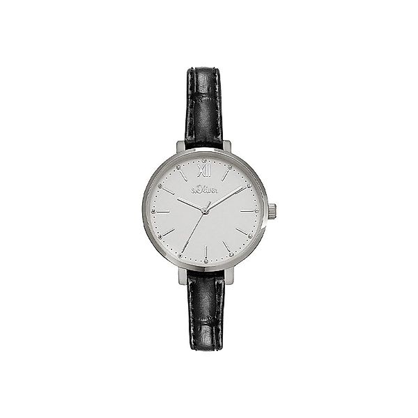 s.Oliver Quarzuhr s.Oliver Armbanduhr mit Kunstlederarmband günstig online kaufen