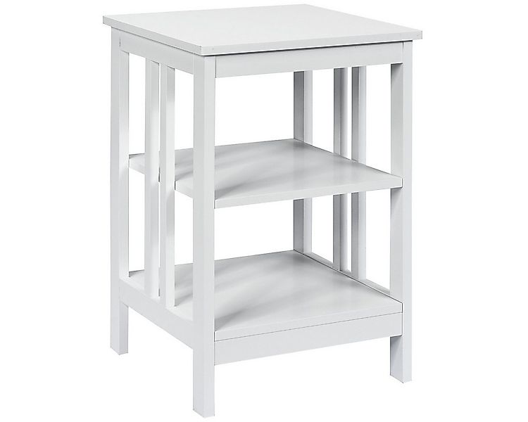 COSTWAY Nachttisch 3 Ebenen Beistelltisch (1-St), II-förmig, 40x40x61cm günstig online kaufen