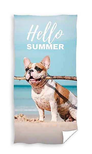 Carbotex Strandtuch Hund Badetuch Handtuch Strandtuch günstig online kaufen