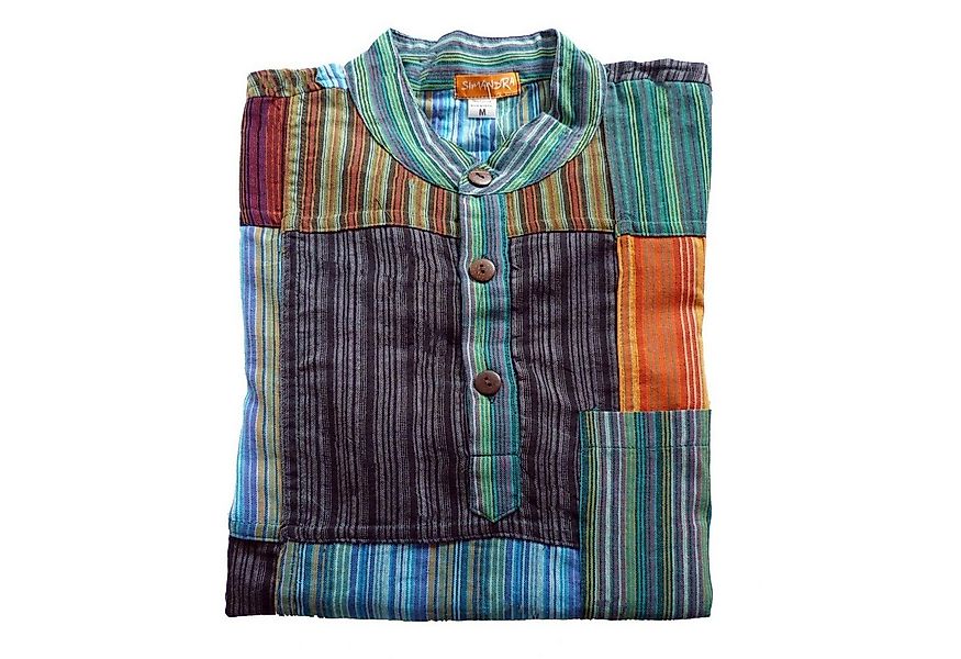 SIMANDRA Langarmhemd Patchwork Hemd Bash günstig online kaufen