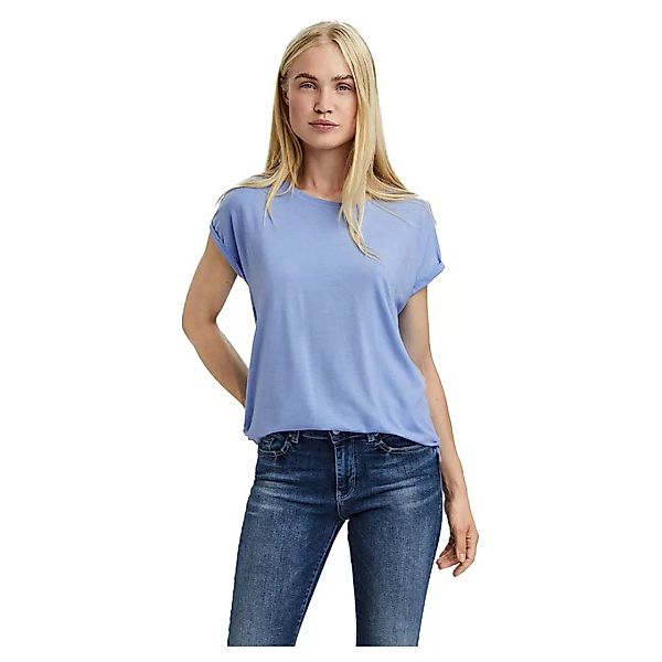 Vero Moda Ava Plain Kurzärmeliges T-shirt L Grapemist günstig online kaufen