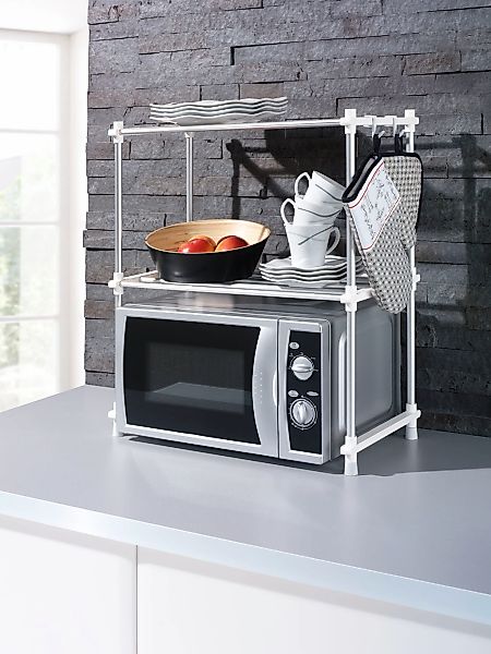Ruco Küchenregal Aluminium/Kunststoff, 2 Ebenen günstig online kaufen