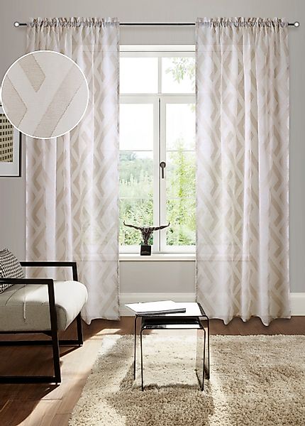 Bruno Banani Gardine Lynn, Stangendurchzug (1 günstig online kaufen