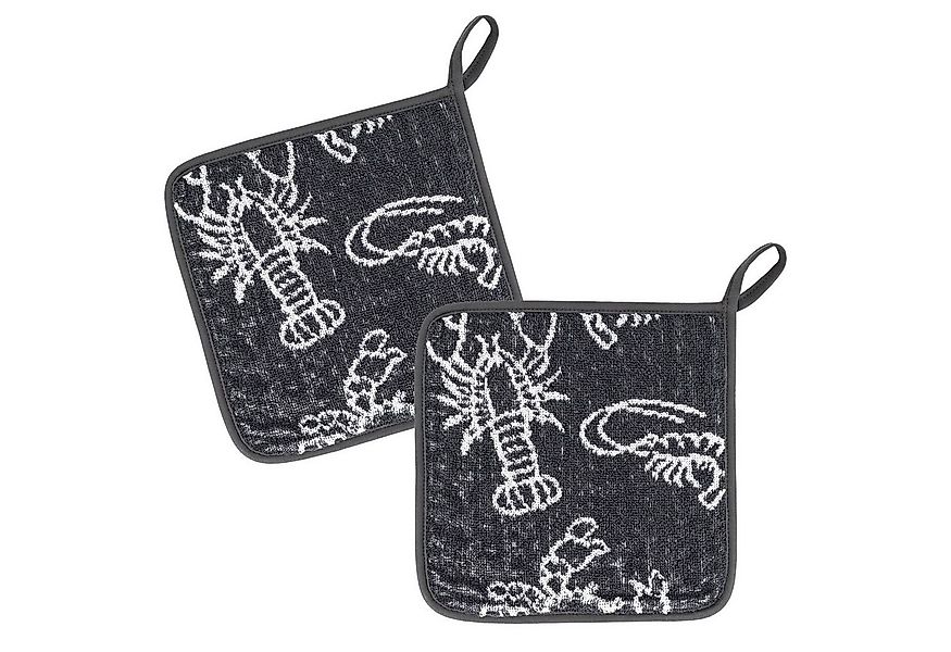 Kracht Topflappen Seafood, (Set, 2-tlg., Set), 2er Set Topflappen, Baumwoll günstig online kaufen