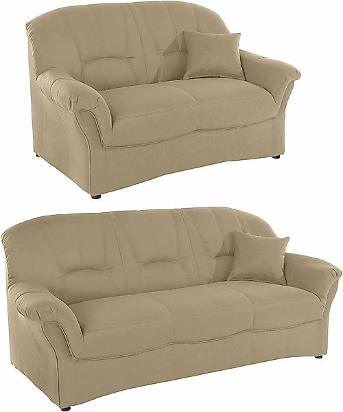 DOMO collection Polstergarnitur »Bahia zeitlos & elegantes Sofa, bequem« Se günstig online kaufen