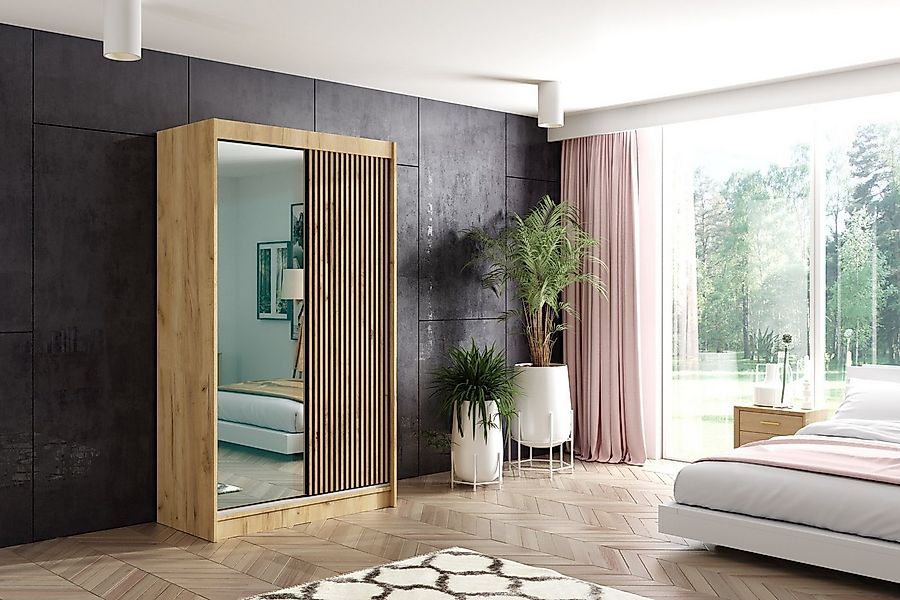 ALTDECOR Schiebetürenschrank VILAN (Kleiderschrank Garderobenschrank mit vi günstig online kaufen