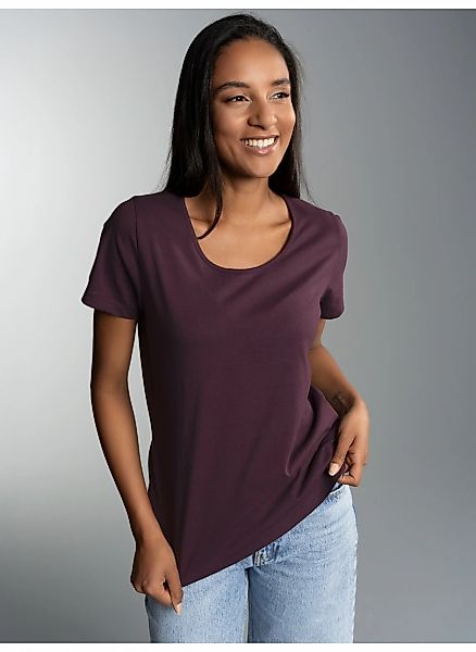 Trigema T-Shirt "TRIGEMA T-Shirt aus Biobaumwolle" 1 Stk. günstig online kaufen