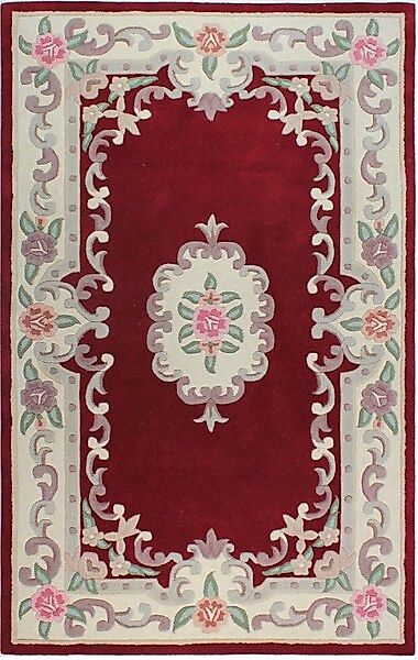 FLAIR RUGS Wollteppich »Aubusson«, rechteckig, 10 mm Höhe günstig online kaufen