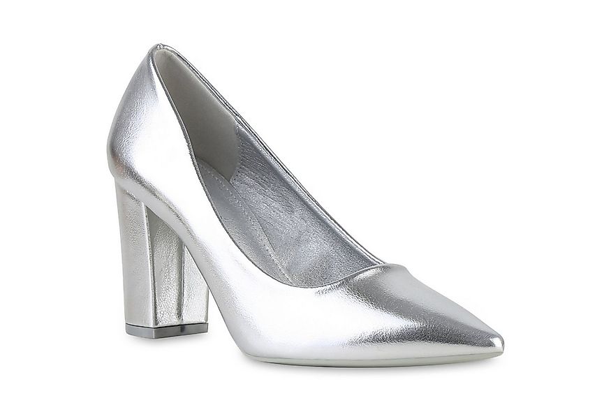 VAN HILL 841546 Pumps Damen Klassische Pumps Leder-Optik Absatzschuhe Spitz günstig online kaufen