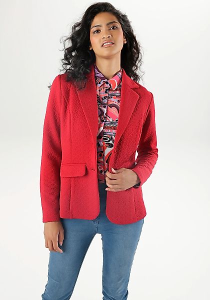Aniston SELECTED Jerseyblazer, mit strukturiertem Muster günstig online kaufen