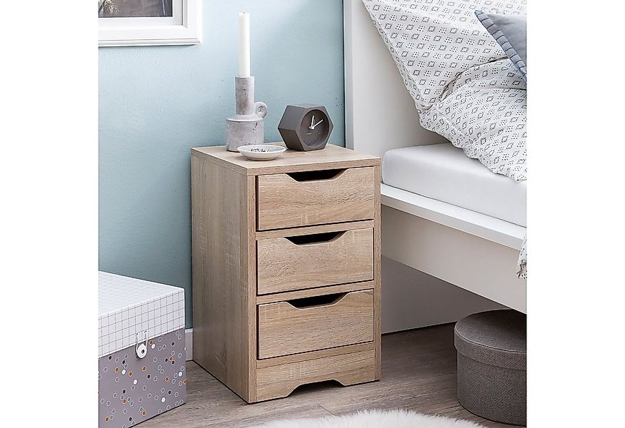 FINEBUY Nachtschrank SuVa13514_1 Nachtkonsole Nachtkommode Nachttisch Nacht günstig online kaufen