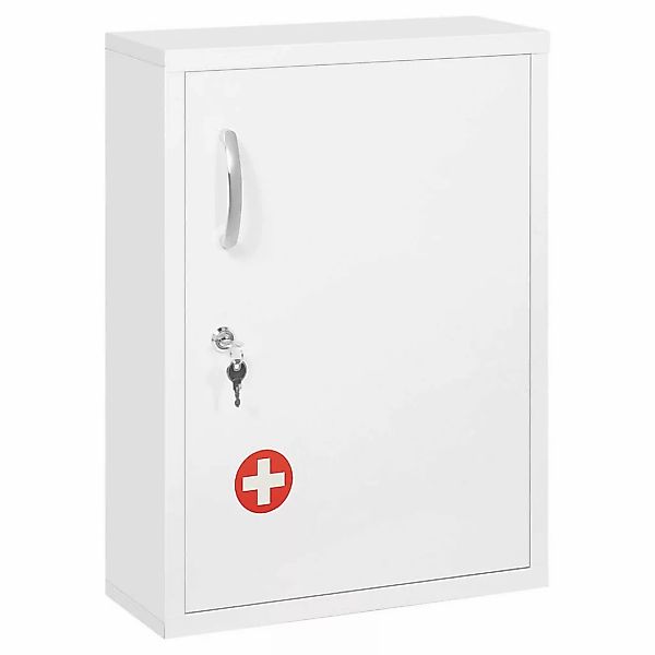 kleankin Medizinschrank weiß Polypropylen B/H/L: ca. 15x40x53,5 cm günstig online kaufen