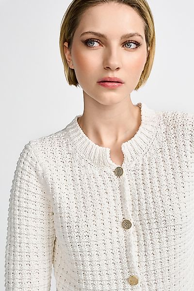 RICHROYAL Strickjacke Mit goldenem Effektgarn an günstig online kaufen