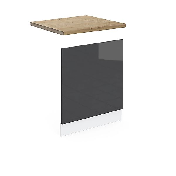 Vicco Frontblende R-Line Geschirrspüler Fronttür Anthrazit Hochglanz/Weiß 6 günstig online kaufen