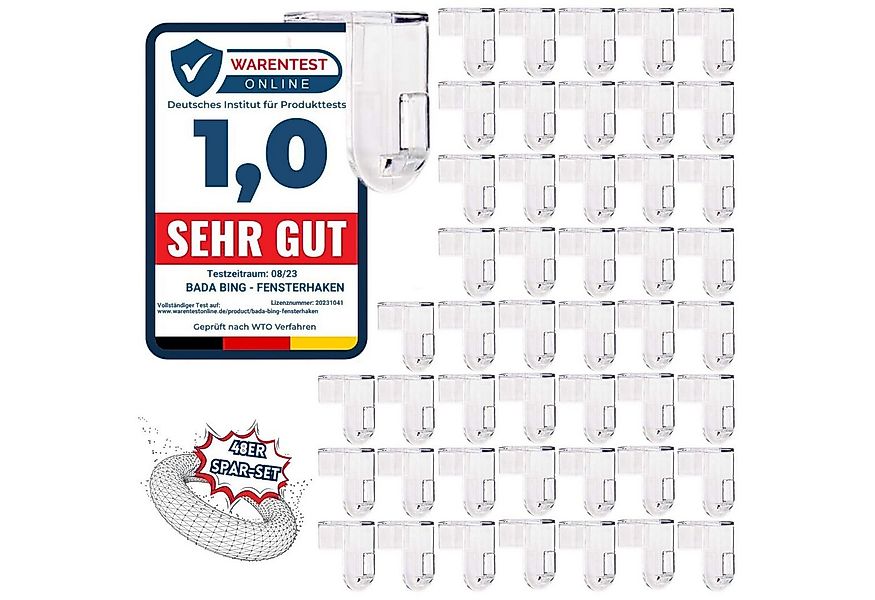 Bada Bing Fensterhaken Transparente Türhaken Robuste praktische Haken, Fens günstig online kaufen