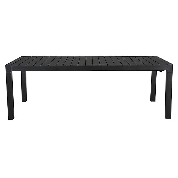 ebuy24 Efour Gartentisch mit 1 Zusatzplatte L 205/275 cm Schwarz Schwarz günstig online kaufen