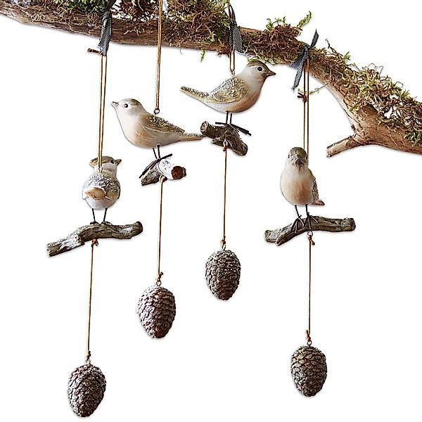 Mirabeau Dekoobjekt Vogel 4er Set Vianne günstig online kaufen