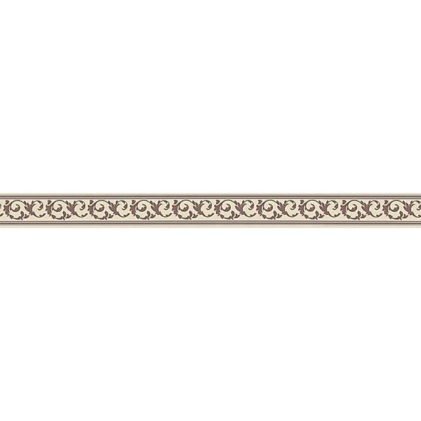 Bricoflor Selbstklebende Tapetenbordüre mit Ornament in Beige und Taupe Mod günstig online kaufen