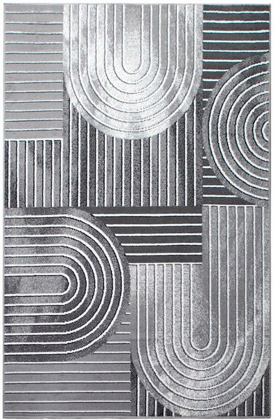 my home Teppich "Lysandra" rechteckig 8 mm Höhe 3D-Effekt, softer Kurzflor, günstig online kaufen