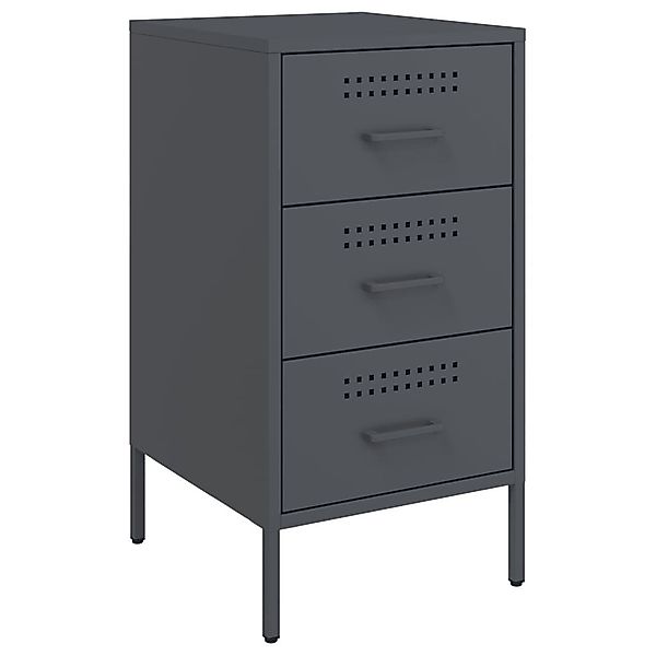 vidaXL Nachttisch Nachttisch Anthrazit 36x39x68 cm günstig online kaufen