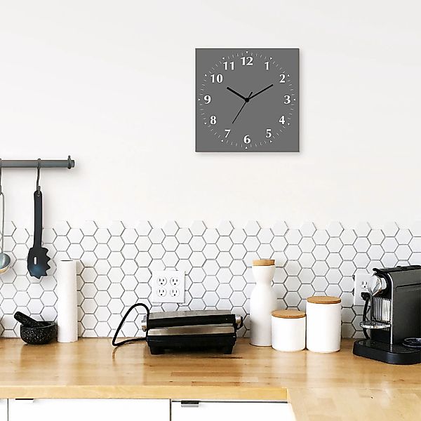 Artland Wanduhr "Uni Trendfarben", wahlweise mit Quarz- oder Funkuhrwerk, l günstig online kaufen