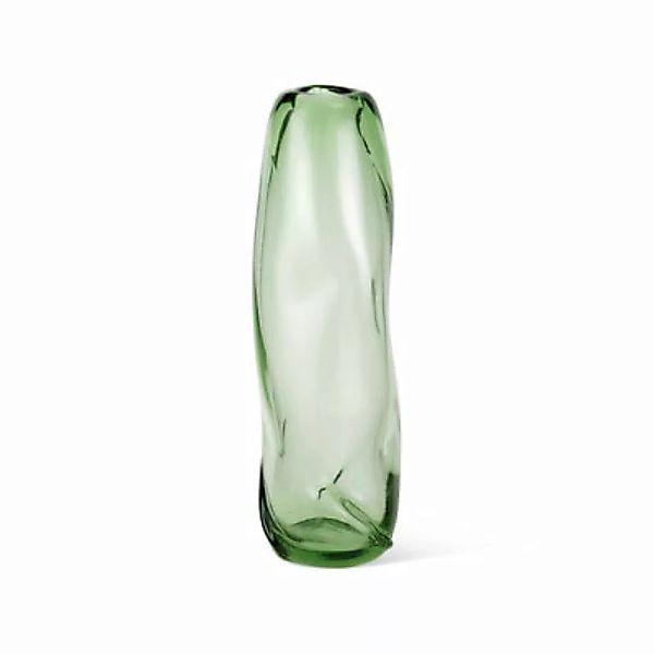 Vase Water Swirl Tall glas grün / Recyceltes mundgeblasenes Glas - Ø 16 x H günstig online kaufen