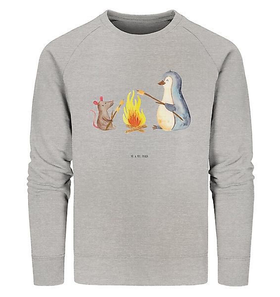 Mr. & Mrs. Panda Longpullover Pinguin Lagerfeuer Größe S - Heather Grey - G günstig online kaufen