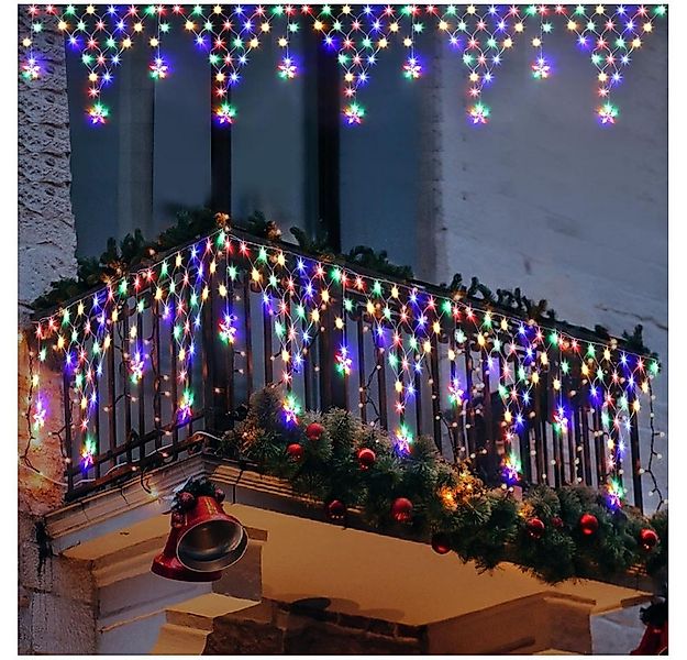 VIVIHEYDAY LED-Lichtervorhang Sterne LED Lichterkette Dekolicht Innen Weihn günstig online kaufen