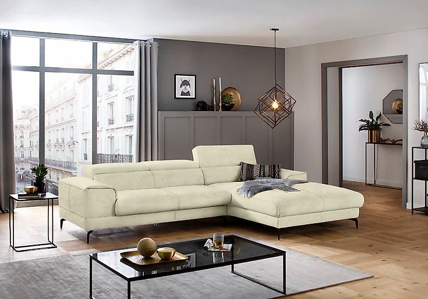 W.SCHILLIG Ecksofa "piedroo, Designsofa mit tollem Sitzkomfort, L-Form", Ko günstig online kaufen