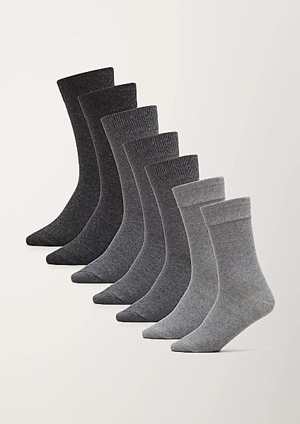 s.Oliver Sneakersocken "essentials" 7 Stk. tlg. mit nahtlosem Zehenbereich günstig online kaufen