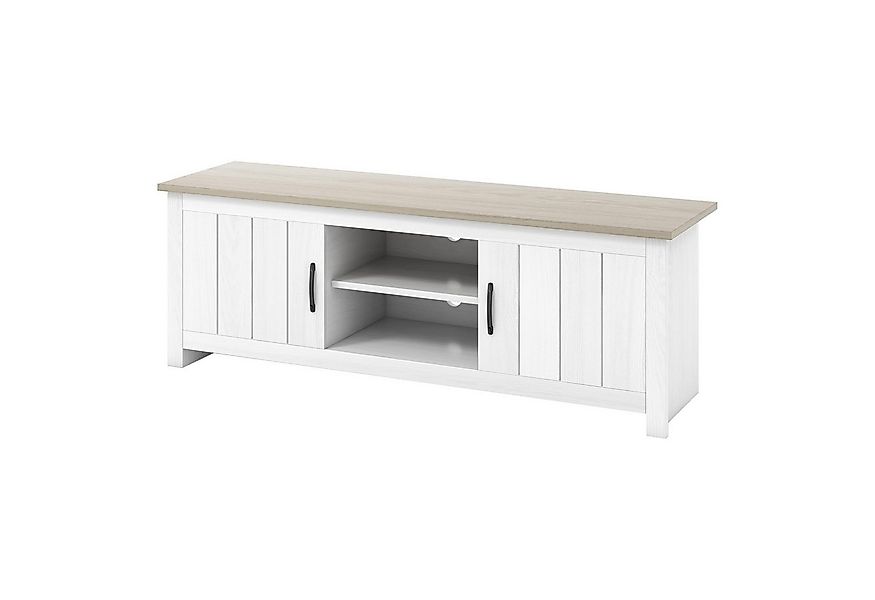 COSTWAY TV-Schrank Holz,mit Türen & offenen Regalen,145x40x50cm günstig online kaufen