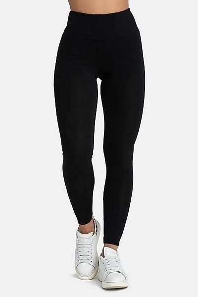 Evoni Leggings für Damen aus Baumwolle und Elasthan mit hohem Bund günstig online kaufen
