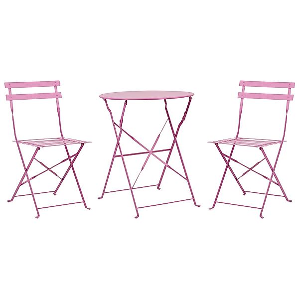 Beliani Bistro Set FIORI Rosa günstig online kaufen