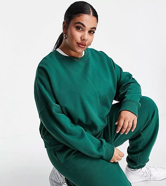 Cotton On Curve – Sweatshirt in Grün, Kombiteil günstig online kaufen