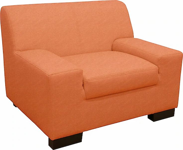 DOMO collection Sessel »Norma kubisch und zeitlos, komfortabel, flache Arml günstig online kaufen
