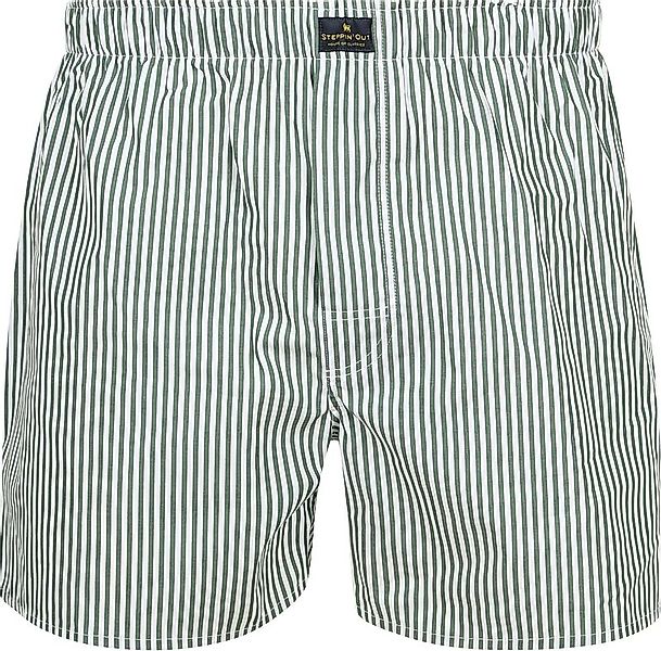 Steppin' Out Boxershort Stripe Grün - Größe XXL günstig online kaufen