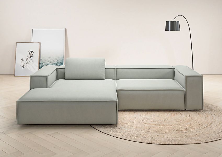 Home affaire Ecksofa "Watertown, modernes XXL L-Form, 306 cm breit" Großzüg günstig online kaufen